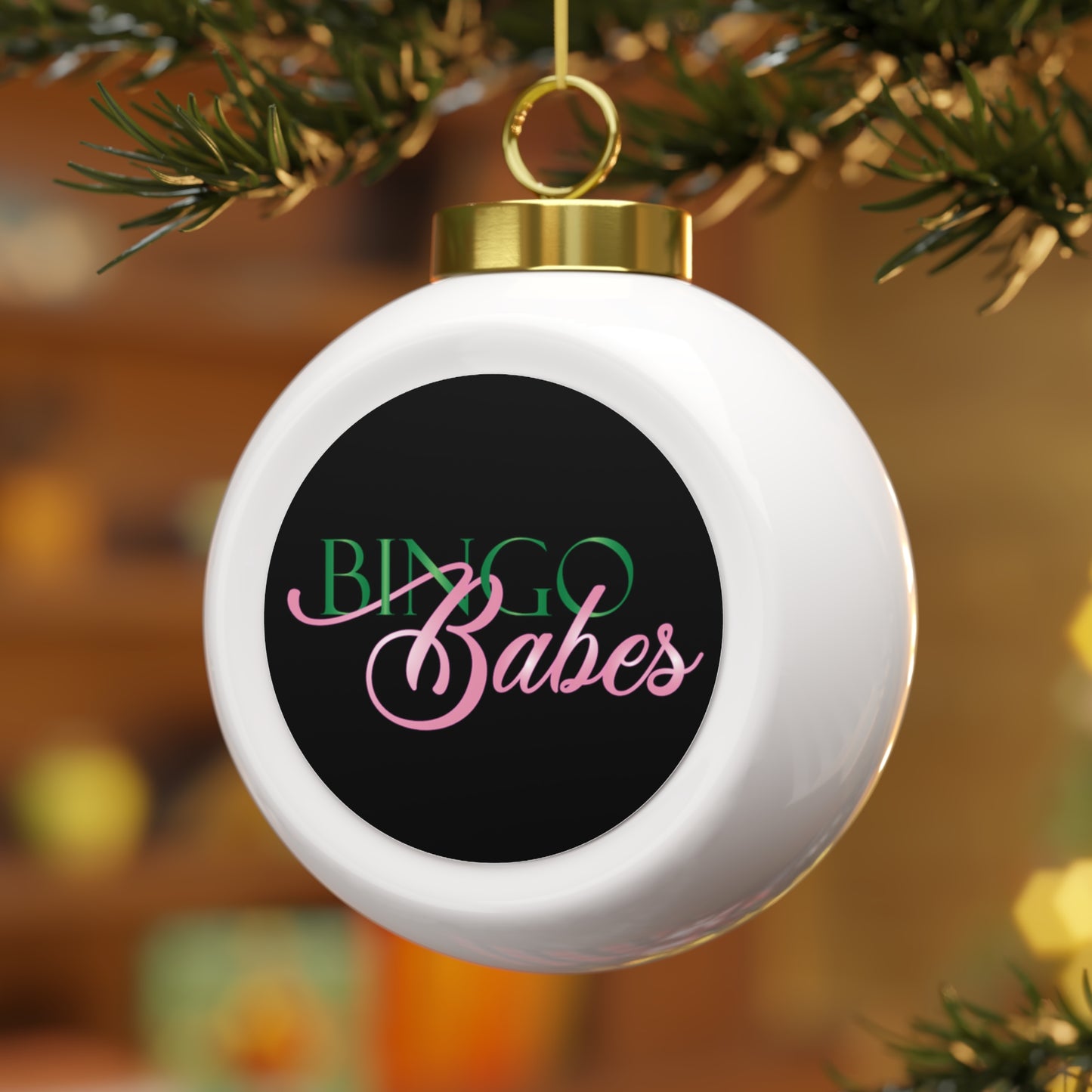 Bingo Babes Christmas Ball Ornament