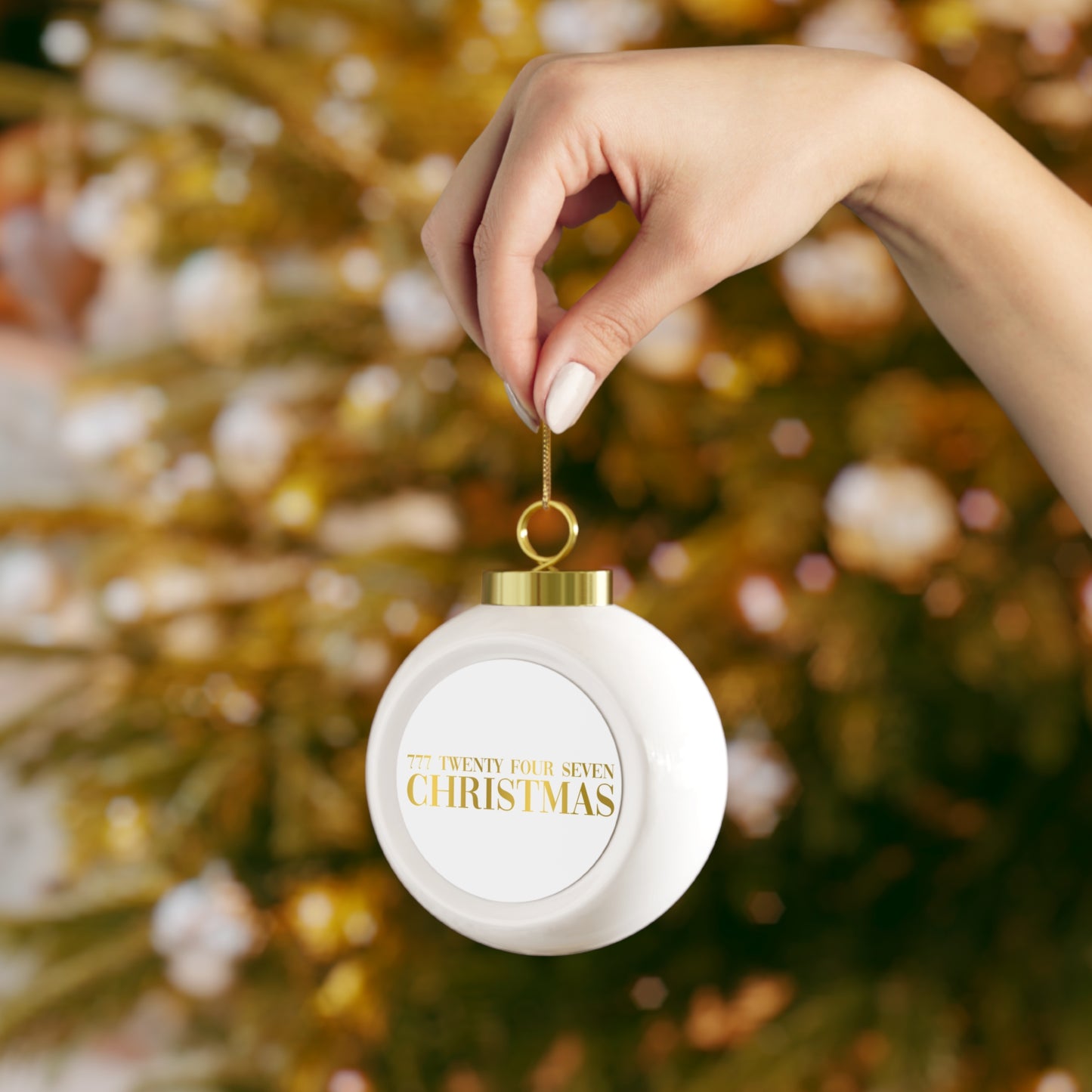 777 Christmas Ball Ornament